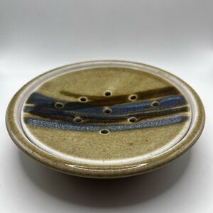Don Brimberry Art Pottery Soap Dish Bowl Two Piece Signed